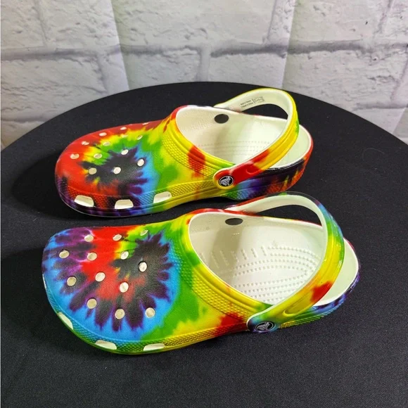 Colorful Tie-Dye Kids Clogs - Picture 4 of 5